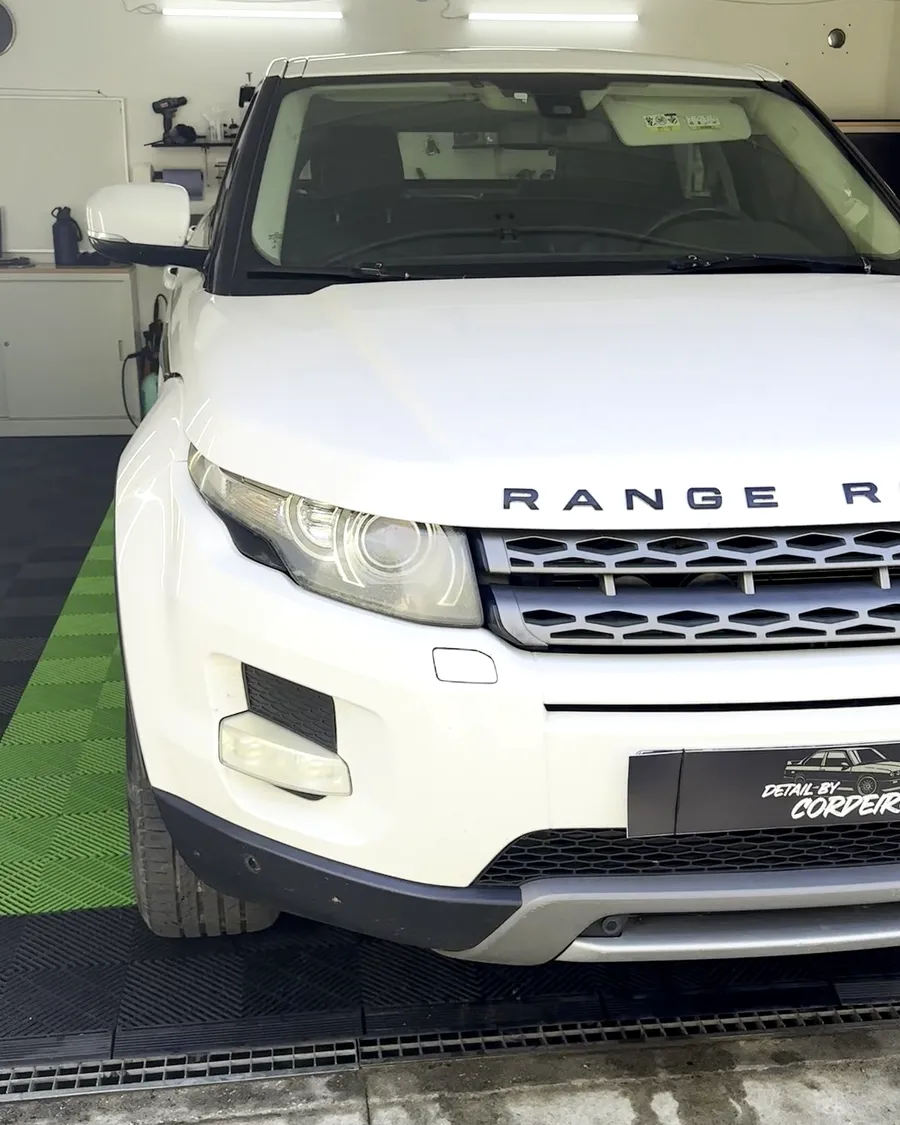 Range Rover Evoque no estúdio, no dia da entrega